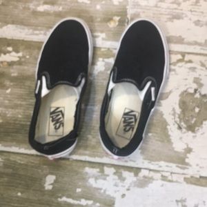 Barley worn black vans